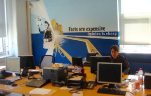 I 2008 var jeg med en gruppe kolleger på ekstrabladet.dk på studietur til Amsterdam, hvor denne lille 'avis' udelukkende arbejdede på digital platform.