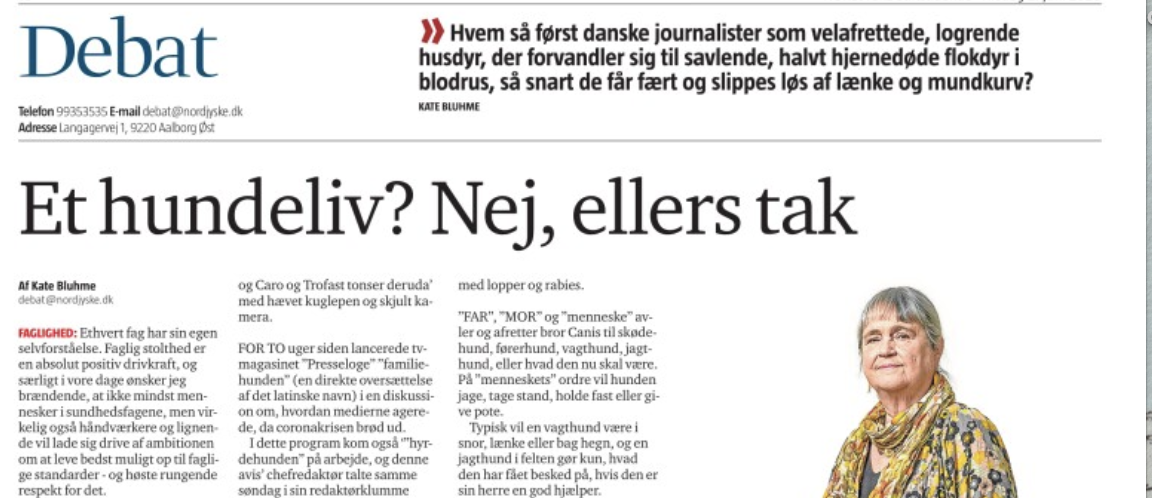 Noget om faglighed og hundeliv